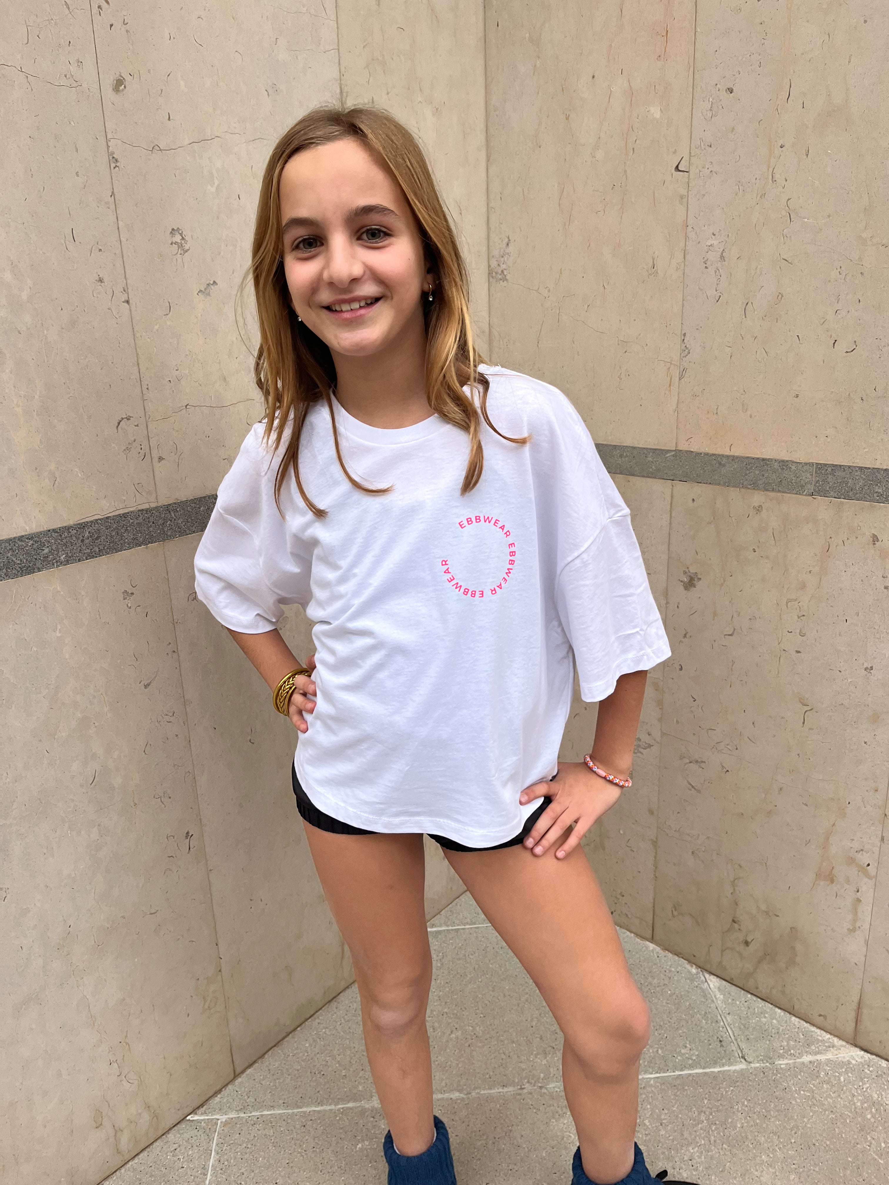 Camiseta de danza EbbWear Sofi Blanca