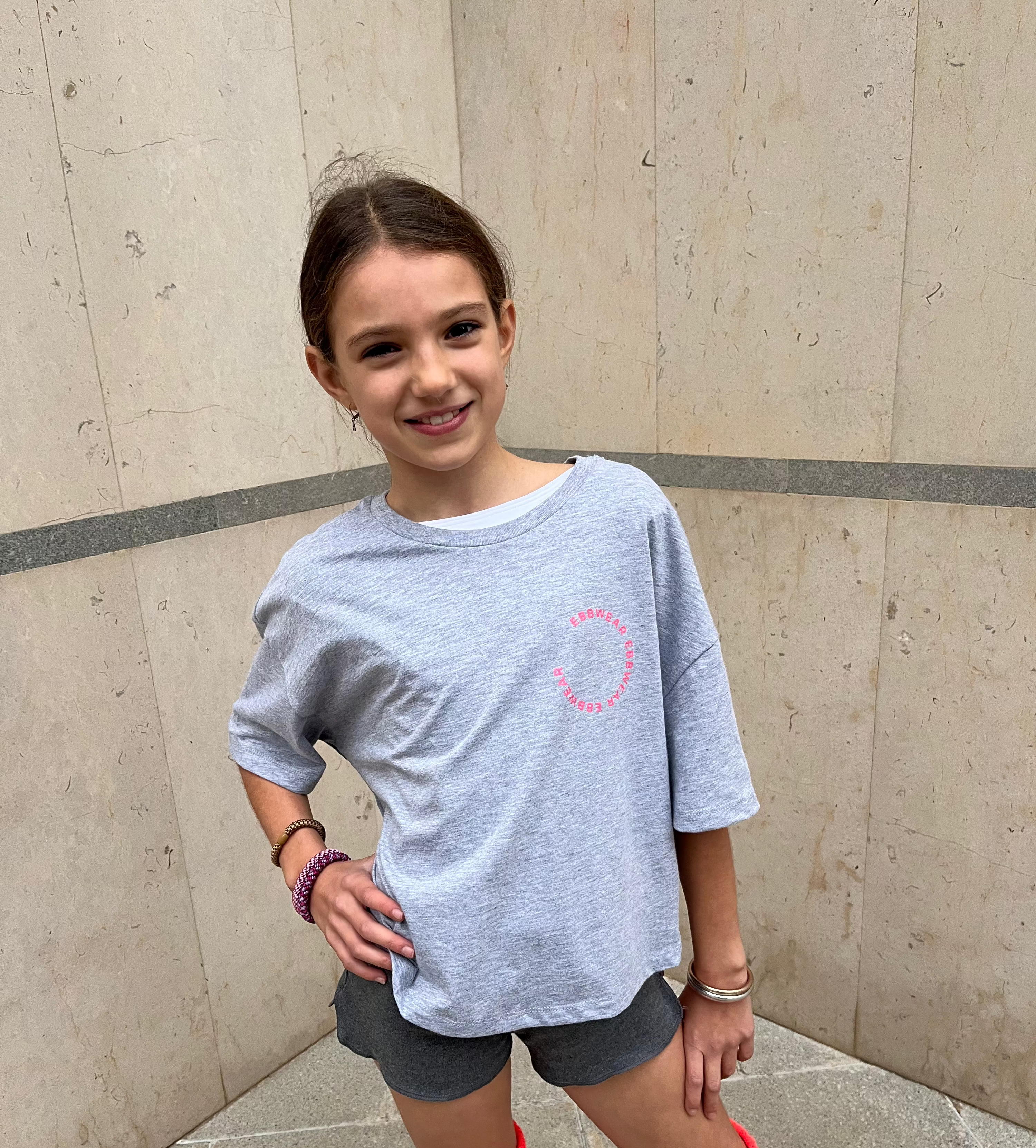 Camiseta de danza EbbWear Sofi Gris